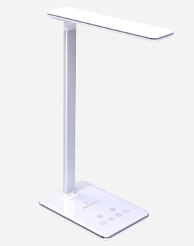 3 in 1 Multifunctional desk lamp wireless charger with passive bluetooth speaker