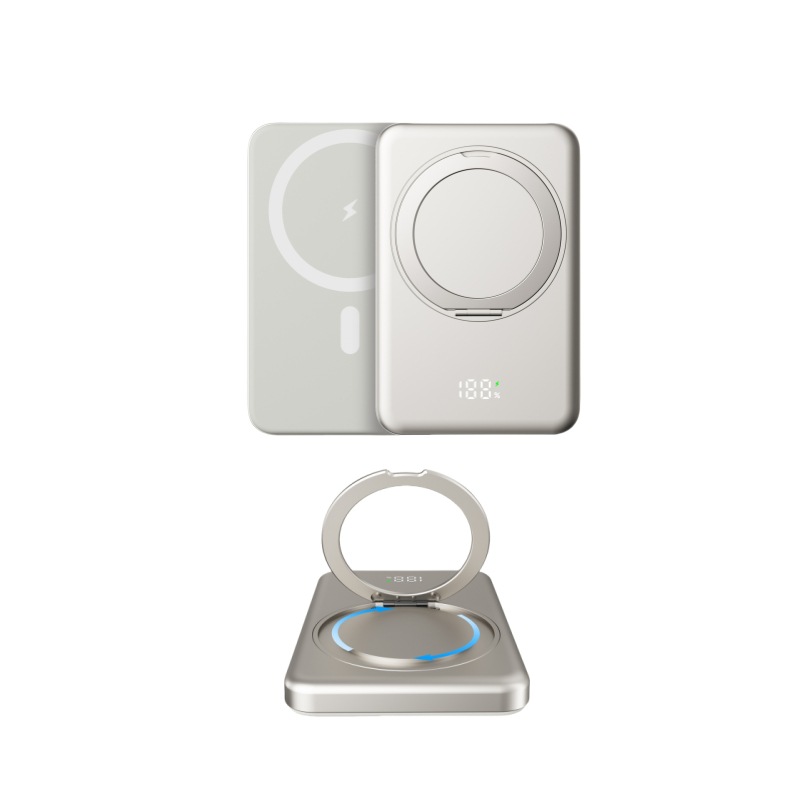 Magnetic Wireless Charger with Built-in Stand
