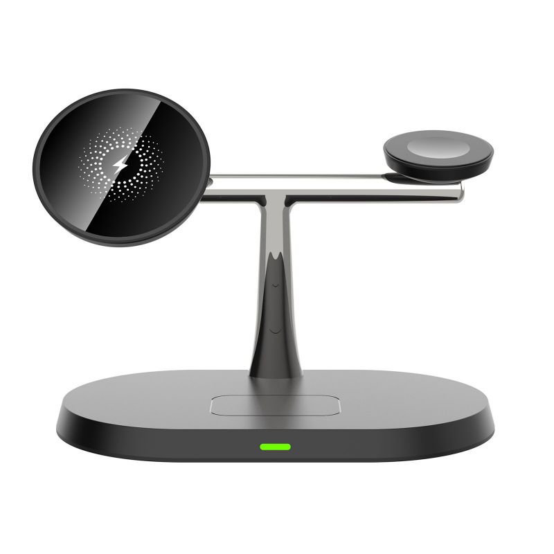 15W Magnetic 3-in-1 Wireless Charger with Fast Charging
