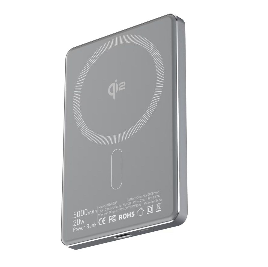 Qi2 PD20W 5000mah Magnetic Power Bank 