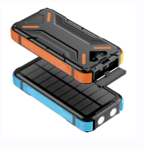 20000mAh Solar Power Bank With Wireless Charging,SOS Led Light,Lanyard Design,three-proof design 